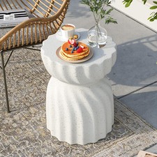 Kunst Beistelltisch Weiß