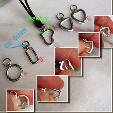 drehbar Vario Clip Charm Carrier Träger Charms Halter Anhänger Silber 925