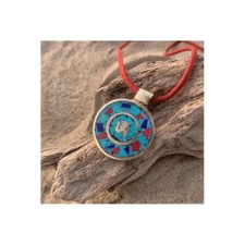 Tibetisches Amulett Anhänger Talisman OM Symbol Buddha Auge Tibetschmuck