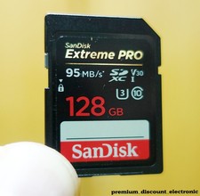 SanDisk Extreme Pro 128 GB SDXC Karte SD Speicherkarte 95 MB/s UHS-I U3 V30
