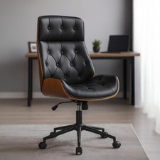 Bürostuhl ergonomisch Martil, Chefsessel in Chesterfield-Optik