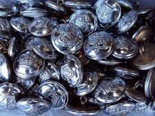 Restposten große Queen's Crown Polizei Uniform Knöpfe ca. 60, 26 mm