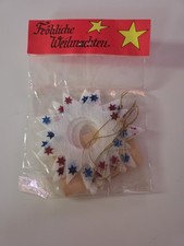 DDR Christbaumschmuck Sterne Glasvlies VEB Thüringer Glasschmuck Lauscha