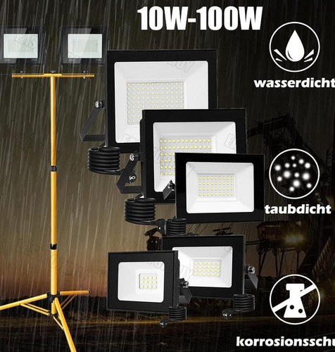 Baustrahler led stativ - led,
