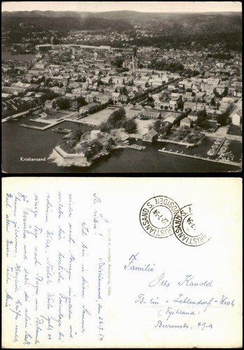 Postcard christianssand - postcard,