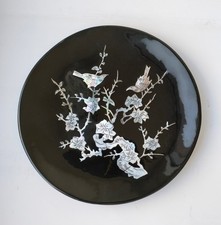 Vintage Lack Schale Holz