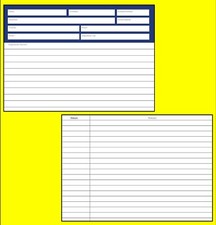 neutrale Kunden-Karteikarten