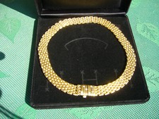 Gold 750 COLLIER  18K mit 5 Brillanten ca.0,5ct ca.80g Sonderanfertigung