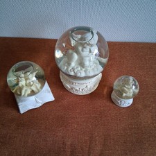Schneekugeln Engel 3tlg