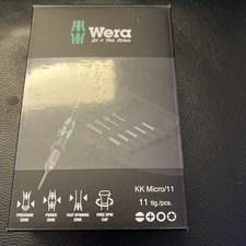 Wera 05135938001 Kraftform Kompakt Micro-Set/11 SB, Griff-Wechselklingen-System