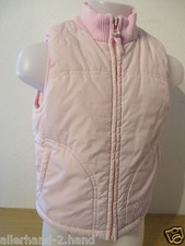 H&M # gefütterte STEPPWESTE Gr. 116 rosa Futter Fleece Mädchen Weste Jacke SUPER