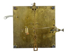 Großes altes Uhrwerk Kettenaufzug f Uhrmacher clock movement