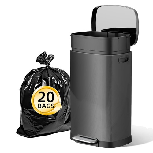 Mülleimer 50l edelstahl - 50l,