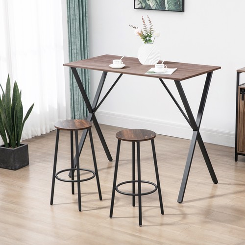 Homcom barhocker 2er set - barhocker,, 2er-set