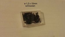 NEU!!! 50 SCHWELLEN-GLEISSCHRAUBEN ø1,2 x 10mm für Spur H0, N, Z und kleiner 