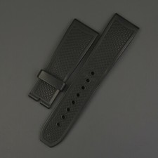 CARTIER Uhrband 23mm Watch Strap 23/20mm Black Calibre Kautschuk Rubber