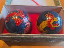 Vintage Chinese Health & Meditation Chiming Balls QI Gong Kugeln