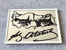 Kemal Atatürk Rahmen Weiß