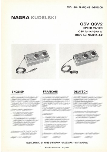 Nagra qsv speed - nagra,