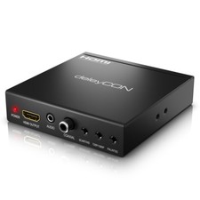 deleyCON SCART zu HDMI Konverter mit Audio Extractor SCART + HDMI Eingang auf HD
