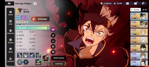 Black clover mobile - black,