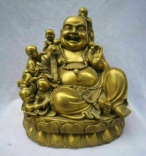 28CM Chinese Bronze Happy