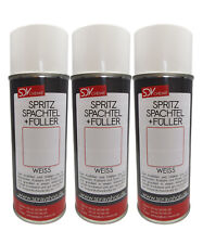 SPRITZSPACHTEL & FÜLLER WEISS 3x 400ml Spritzfüller Dickschichtfüller Haftgrund