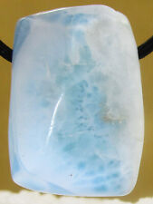 LARIMAR  Freeform  Trommelstein  gebohrt  EDELSTEIN  ANHÄNGER  AA-Qualität Nr.61
