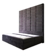 Doppelbett Polster Bett Braun
