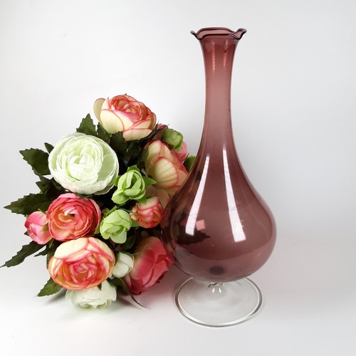Blumenvase vintage glas - blumenvase,