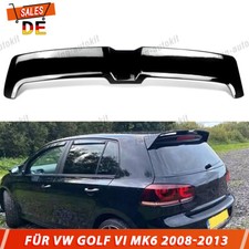 Heckspoiler Dachkantenspoiler Schwarz Glanz für VW Golf 6 GTI Limousine 2008-13