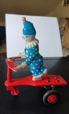Altes Blechspielzeug Roli Zoli Cirkus v. Lemezarugyar Ungarn" Clown auf Dreirad"