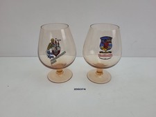 2 Biertulpen Glas Freiberger Bier 1975 Zwickauer Mauritius Bräu DDR rosé #259374