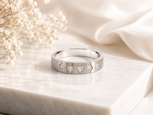 Platin ring diamanten ct - ring,