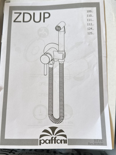 Paffoni bidet kit zdup110cr - kit,