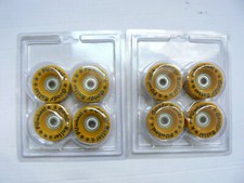 8 Stück GOOGY Rollschuh-Rollen Wheels mit Abec-1 Kugellager PU 90A 51x29mm 8mm