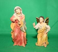 Dekoration Passionsfiguren Maria und Engel 2tlg 8 cm bis 10 cm h Figuren 