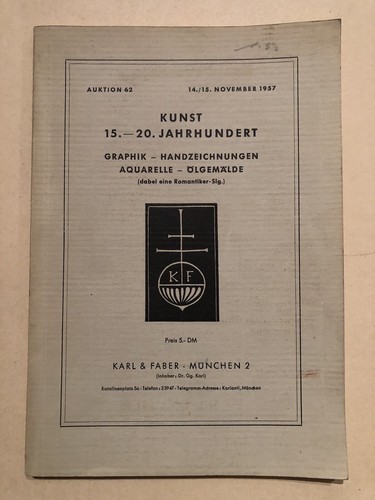 Karl faber auktionskatalog - faber,,