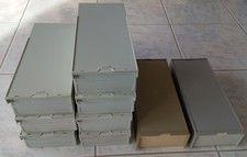 1 Box mit 2 Dia Magazine DIN108 für 100 Dias/Box, verschiedene Modelle,gebraucht