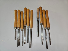 10 Stück DrechselbeitelDrechseleisen Drechselmesser Marke Kirschen und Spannsäge