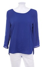 zebra Bluse M indigoblau