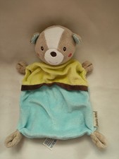 Beauty Baby Bär grün blau Schmusetuch Kuscheltuch Schnuffeltuch 24cm TOP 