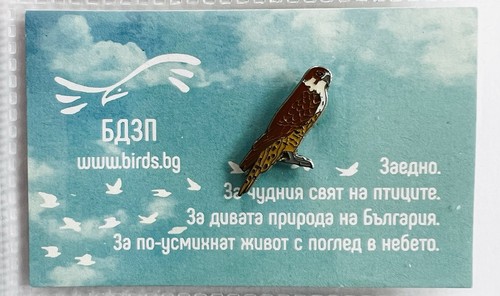 Saker bulgarian card emaille - card,