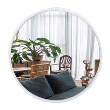 Gozos Obejo Spiegel Rundspiegel Wandspiegel Holzrückseite 47x47x2.2 A581