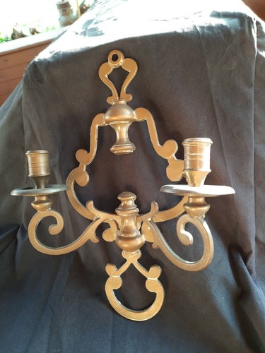 Alter wandkerzenhalter messing - alter,
