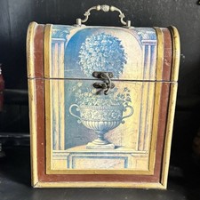 Vintage Deko Holz Weinflasche