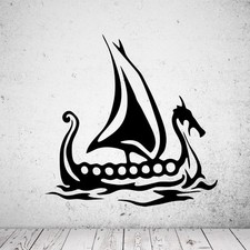 Wandtattoo Wikingerschiff