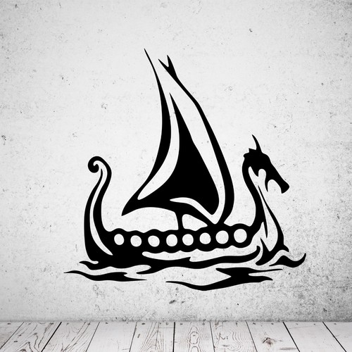 Wandtattoo wikingerschiff - wandtattoo,
