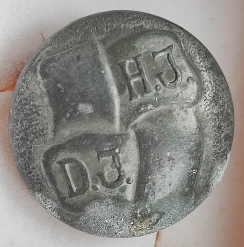 Alter uniformknopf d j - h.j., d.j