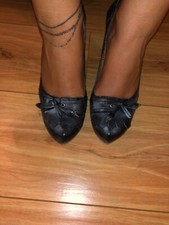 Harlot Echtleder Pumps Anthrazit Gr. 39